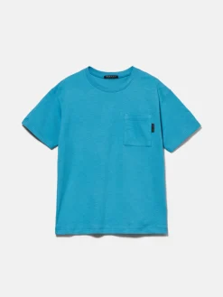 Boys Sisley Shirts & T-Shirts<T-Shirt With Pocket And Logo