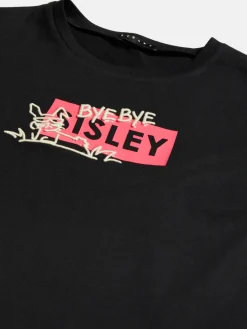 Girls Sisley Tops & T-Shirts<T-Shirt With Print And 3D Embroidery