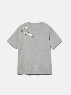 Boys Sisley Shirts & T-Shirts<T-Shirt With Print And Neon Detail