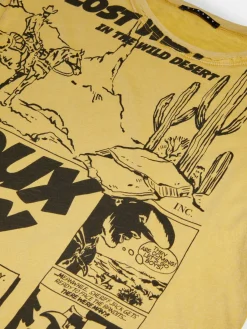 Boys Sisley Shirts & T-Shirts<T-Shirt With Print And Raw Cut