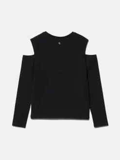 Girls Sisley Tops & T-Shirts<T-Shirts With Porthole On The Shoulders