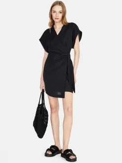 Women Sisley Dresses<Twisted Dress In Linen