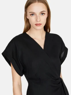 Women Sisley Dresses<Twisted Dress In Linen