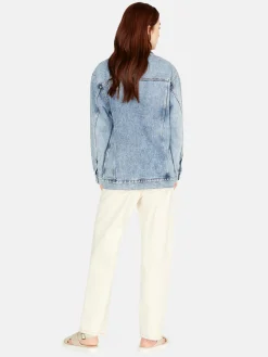 Women Sisley Jackets & Coats<Used Look Jean Jacket