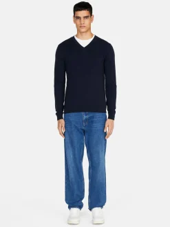 Men Sisley Jumpers & Knitwear<V-Neck Sweater