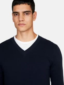 Men Sisley Jumpers & Knitwear<V-Neck Sweater