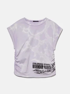 Girls Sisley Tops & T-Shirts<Washed-Out T-Shirt With Curl