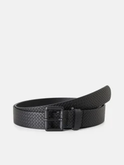 Men Sisley Accessories<Woven Belt In Leather